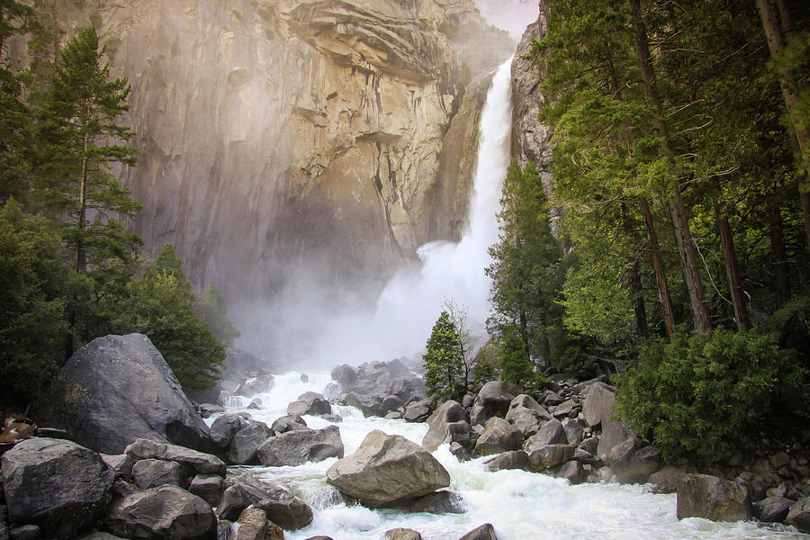 Base of Yosemite Falls Photograph by Dawn Richards