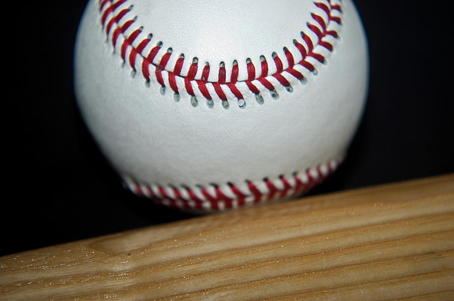 Louisville slugger bat and ball Photograph by Mike Donnelly - Fine Art  America