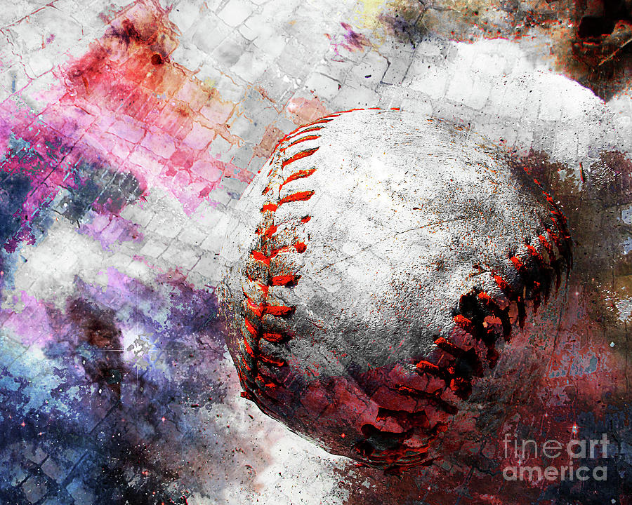 Baseball Art Print Work Vs 3 Digital Art by Takumi Park - Pixels