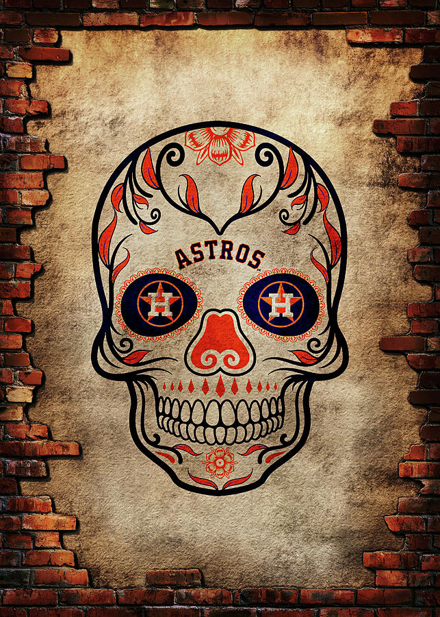 Baseball Brick Houston Astros Drawing by Leith Huber - Pixels