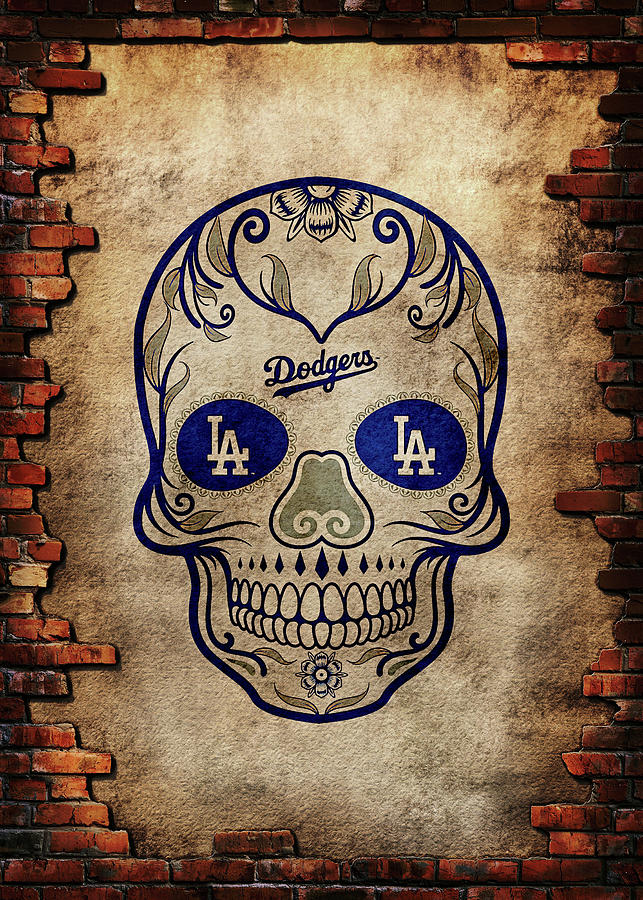 Baseball Brick Los Angeles Dodgers Drawing by Leith Huber - Pixels