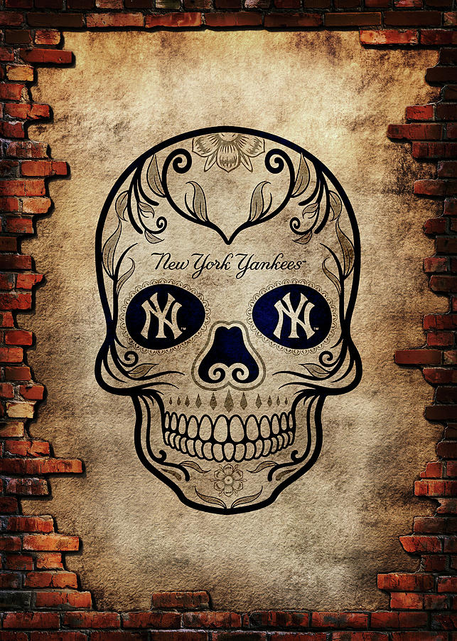 Baseball Vintage New York Yankees Drawing by Leith Huber - Fine