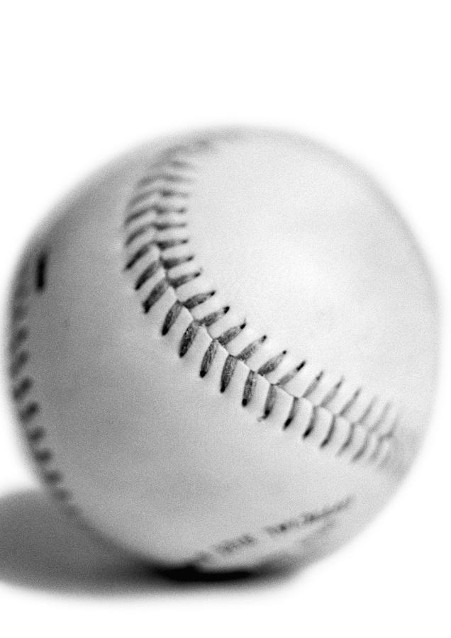 Baseball, b&w. Photograph by Michele Constantini