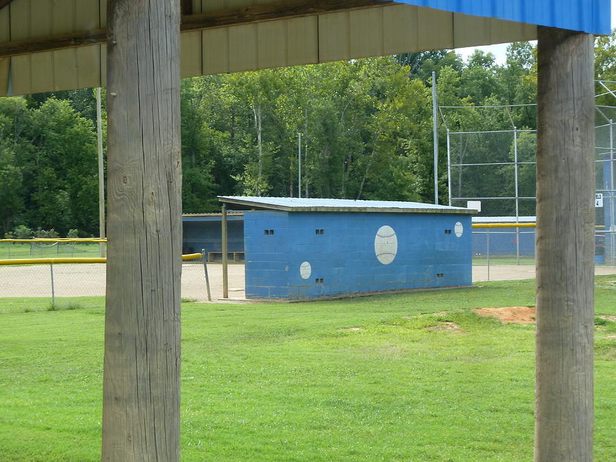 Baseball dugout in Eastern Kentucky Photograph by Stevie Jaeger Fine