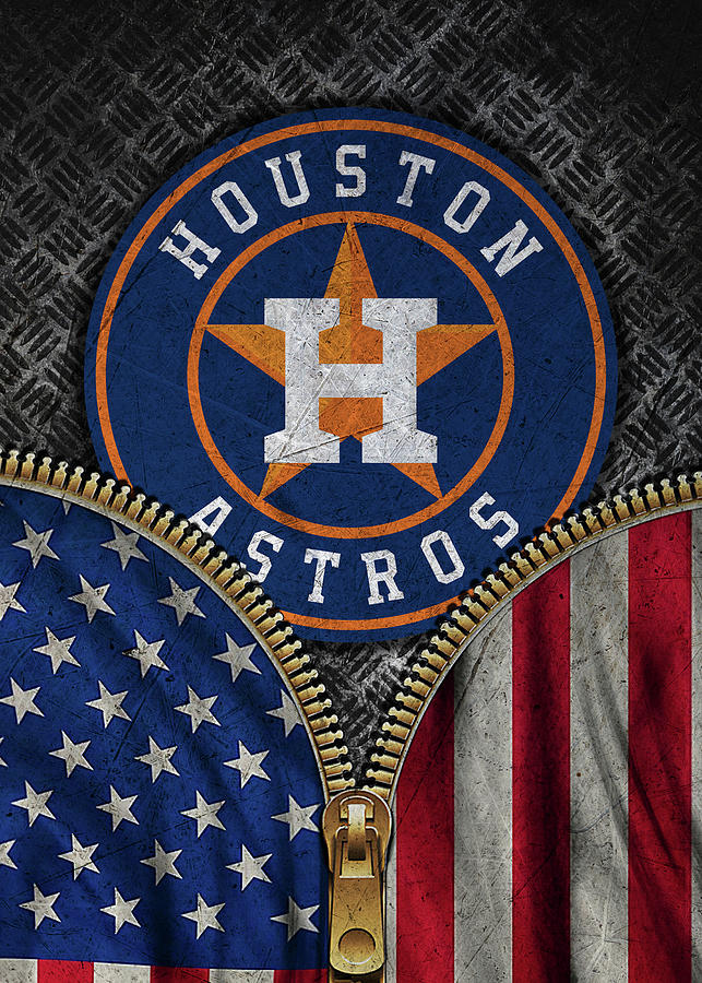 Baseball Fanart Houston Astros Logo Drawing by Leith Huber Pixels