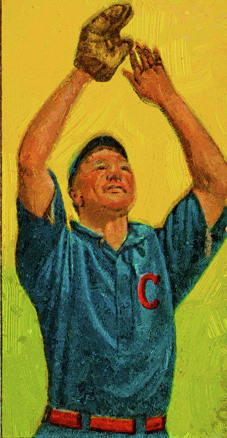 Baseball Game Cards Of American Beauty Bob Bescher Oil Painting Painting