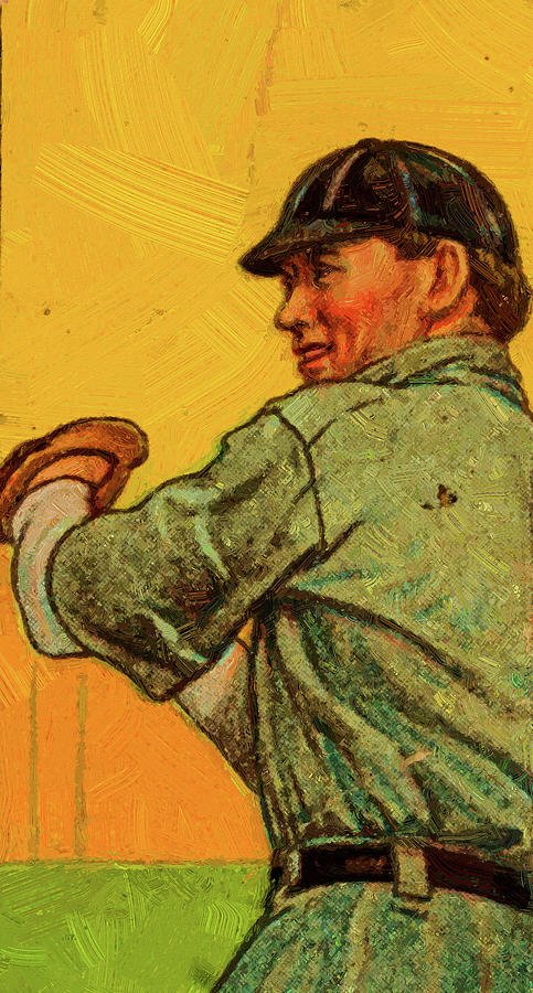 Baseball Game Cards Of Lenox-brown Ed Willett Sic Willetts Oil Painting Painting