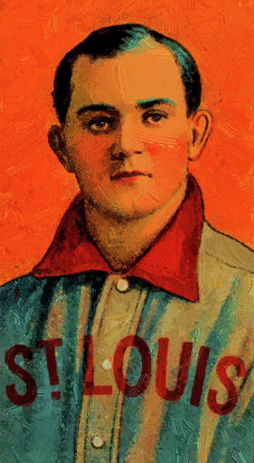 Baseball Game Cards Of Sweet Caporal Charlie Rhodes Oil Painting Painting