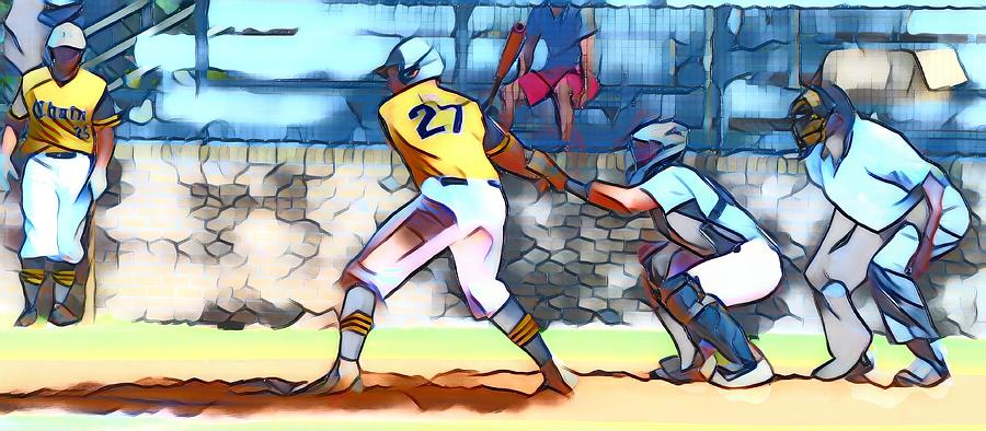 Baseball Game Print Digital Art