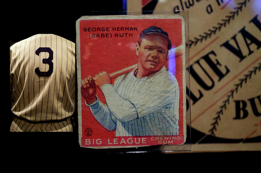 Baseball Hall Of Fame CoopersTown NY Babe Ruth Baseball Card