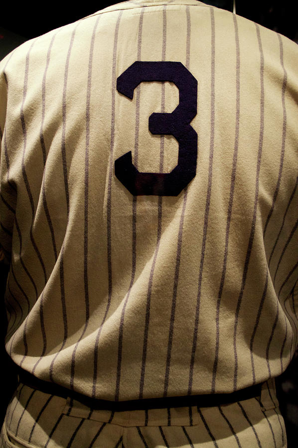 Baseball Hall Of Fame CoopersTown NY Pin Stripes Number 3 Vertical Photograph by Thomas Woolworth