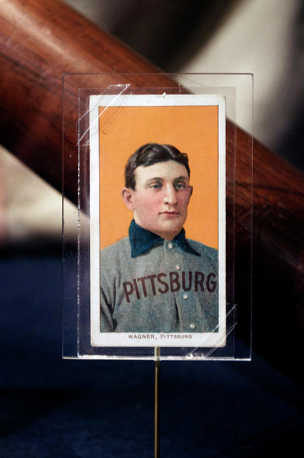 Baseball Hall Of Fame CoopersTown NY Vintage Wagner Baseball Card Vertical Photograph by Thomas Woolworth