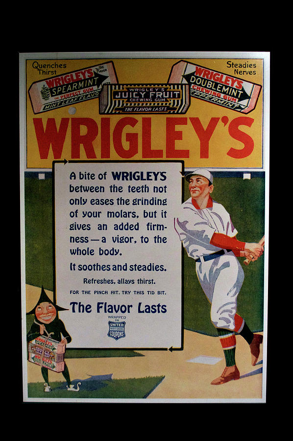 Babe Ruth Photograph - Baseball Hall Of Fame CoopersTown NY Wrigleys Gum Signage Vertical by Thomas Woolworth