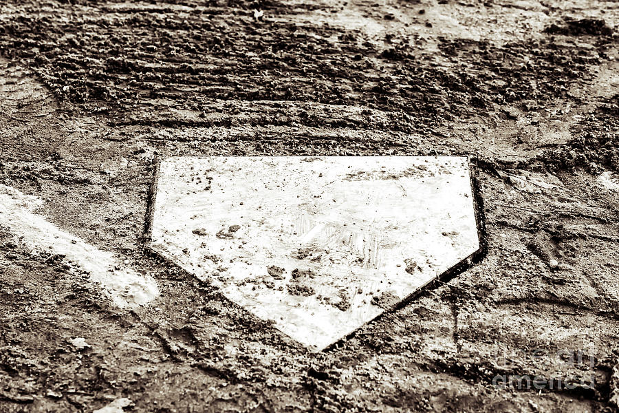 Baseball Home Plate Photograph by John Rizzuto