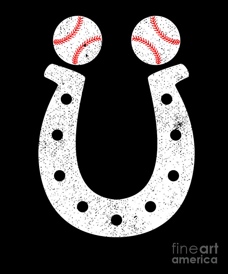 Baseball Horse Hoe Luck Digital Art by Justus Ratzke - Fine Art America