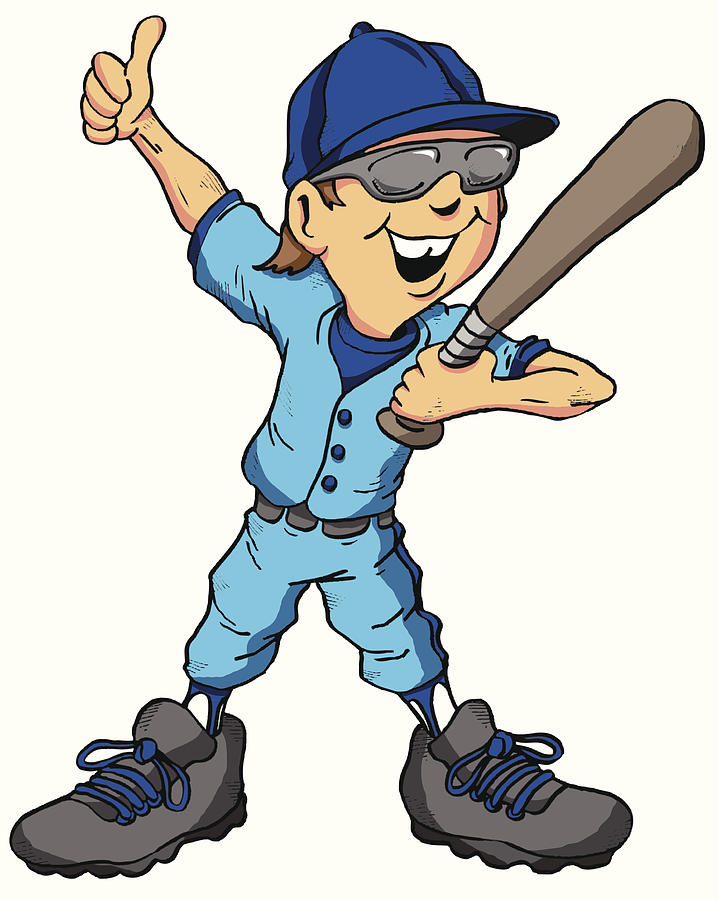 Baseball Kid Drawing by Srsallay