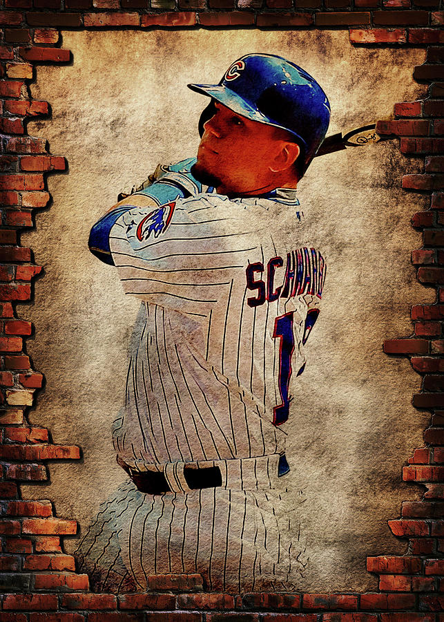 Baseball Kyleschwarber Kyle Schwarber Kyle Schwarber Chicago Cubs  Chicagocubs Kylejosephschwarber Ky Digital Art by Wrenn Huber - Fine Art  America