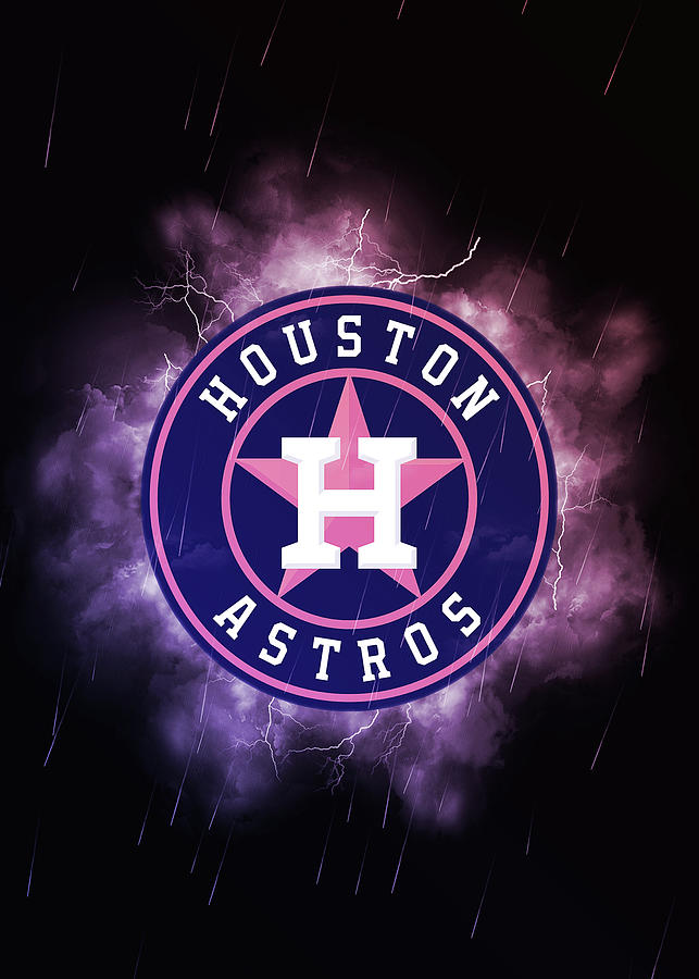Lighting Baseball Houston Astros by Leith Huber