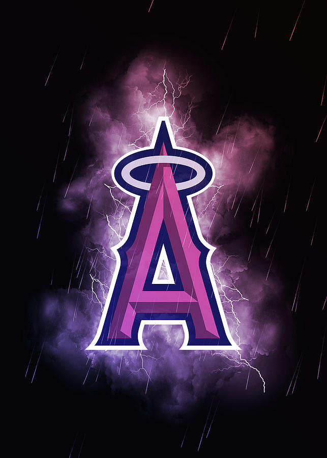 Baseball Baseball Los Angeles Angels Drawing by Leith Huber - Pixels