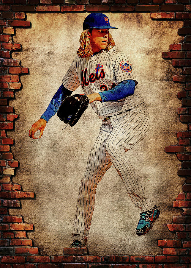 MLB Noahsyndergaard Noah Syndergaard Noah Syndergaard Thor New York Mets  Newyorkmets Noahsethsynderg Digital Art by Wrenn Huber - Fine Art America