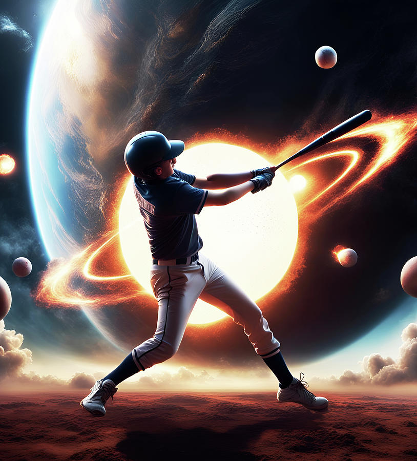 Baseball Or Softball Concept Digital Art
