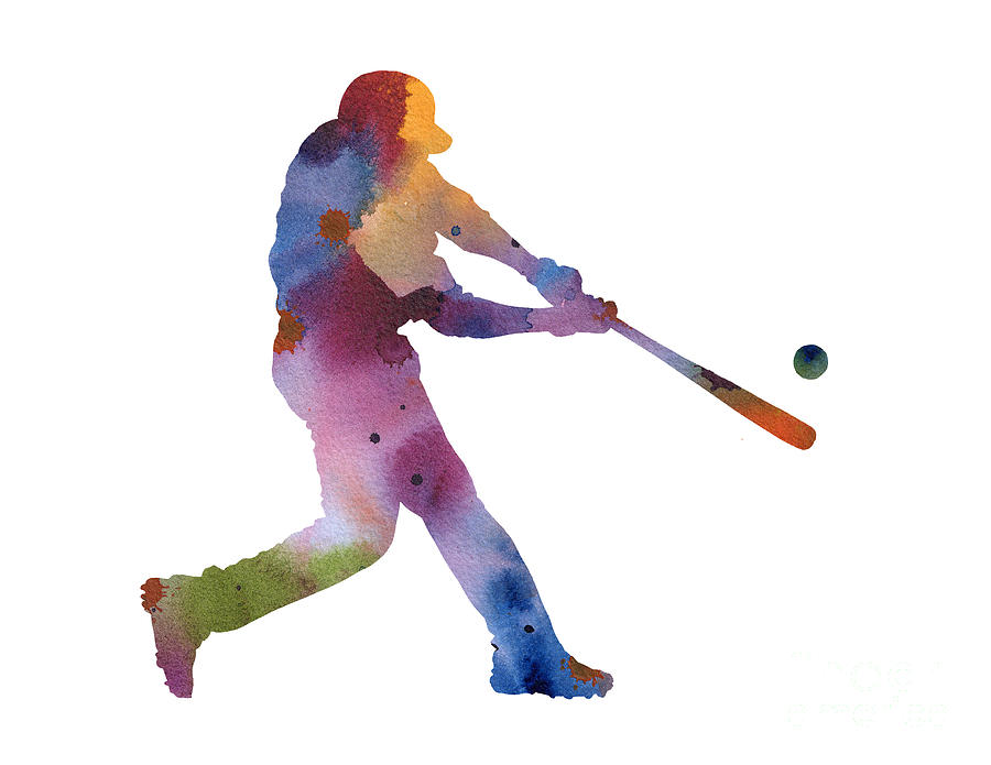 Baseball Player Grand Slam Abstract Painting by DJ Rogers - Fine Art ...