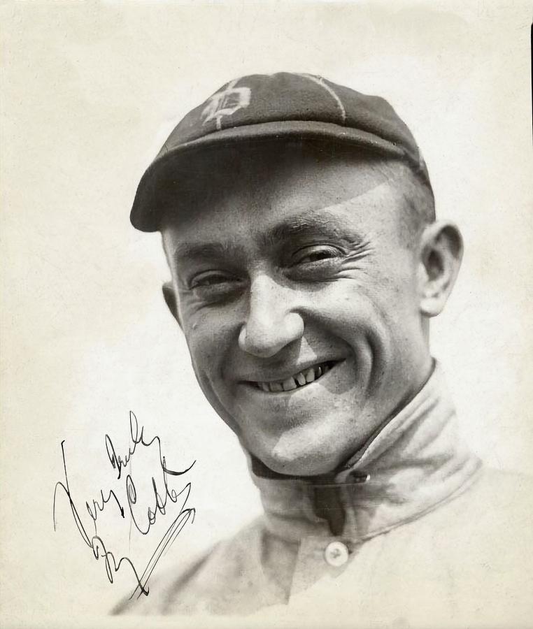 Ty Cobb Photograph - Baseball Player Ty Cobb 1916 by Charles M Colon - Linda Howes Website