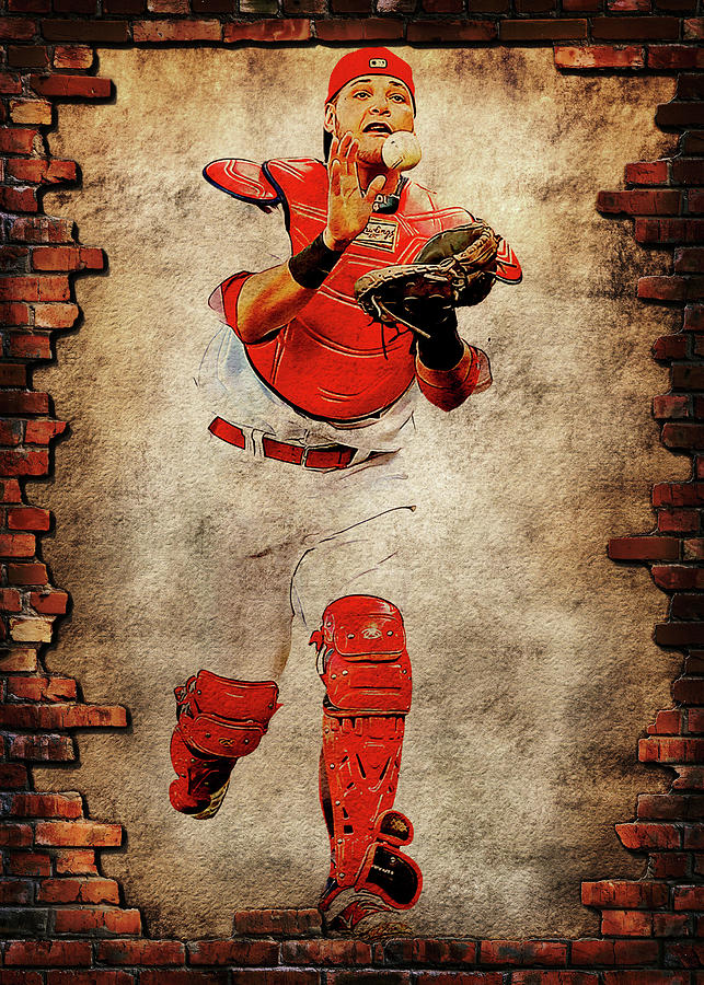 Baseball St. Louis Cardinals Yadiermolina Yadier Molina Yadier Molina Yadi  St. Louis Cardinals Stlou by Wrenn Huber