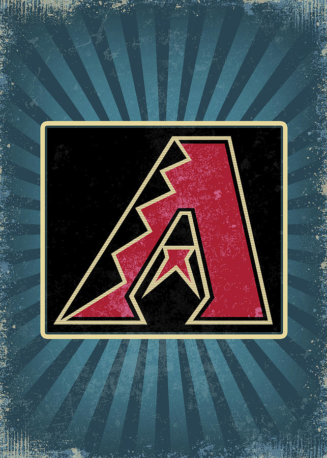 Baseball Vintage Arizona Diamondbacks Drawing by Leith Huber - Pixels