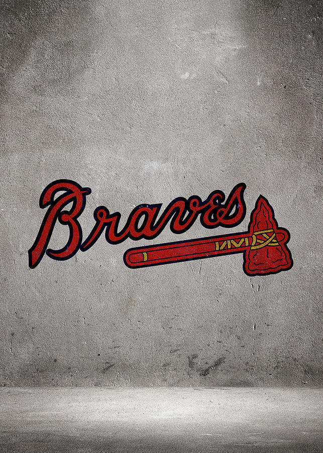 Baseball Brick Art Baseball Atlanta Braves Drawing by Leith Huber - Pixels