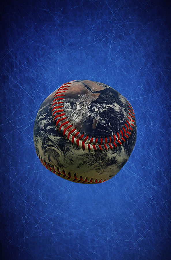 Baseball Painting - Baseball WORLD by Dan Haraga