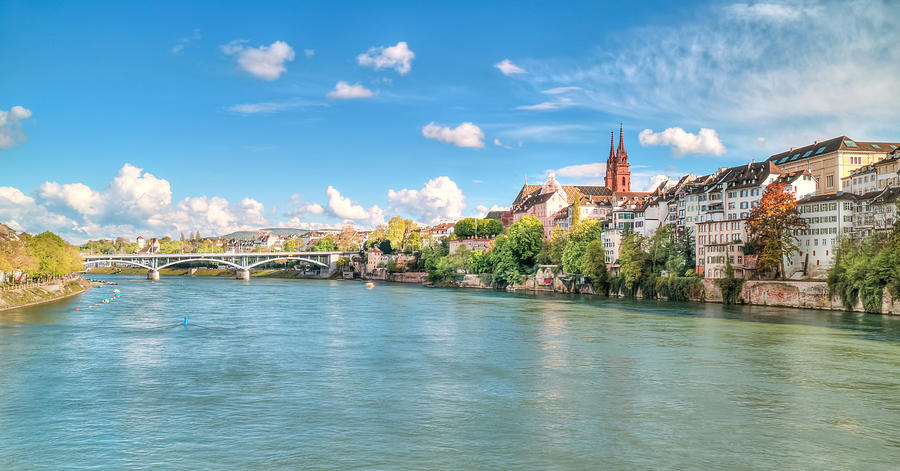 Basel Old Town and the Rhine Photograph by Glenn Ross Images