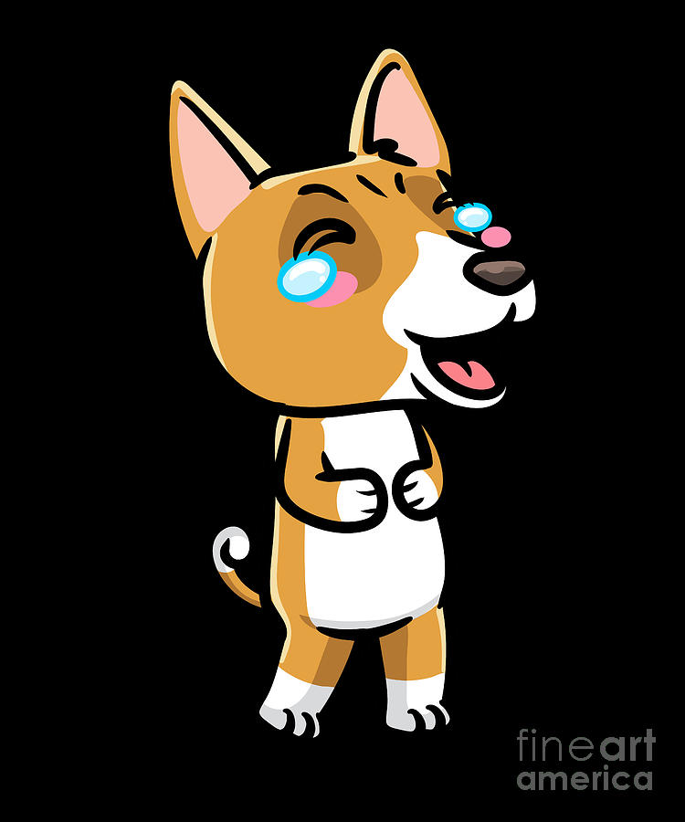 Basenji Congo Dog Laughing Emoticon Digital Art by ZimStarUS | Fine Art ...