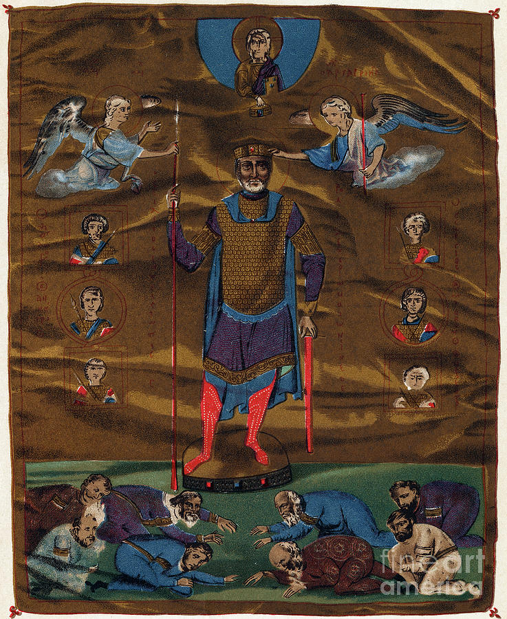 Basil II Drawing by Granger