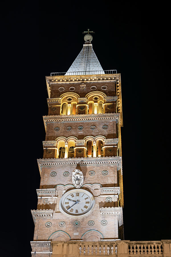 Basilica di Santa Maria Maggiore Bell Tower Photograph by Artur Bogacki