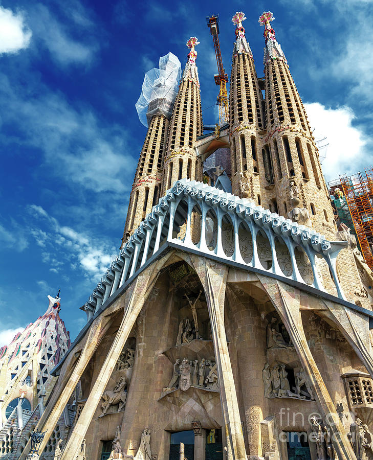 Basilica i Temple Expiatori de la Sagrada Familia in Barcelona Spain Photograph by John Rizzuto