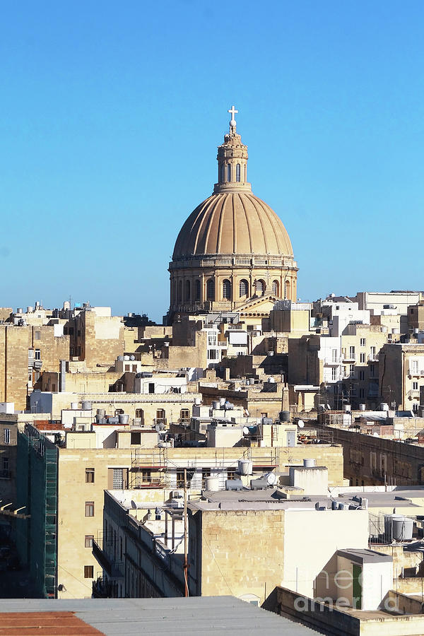 Basilica of Our Lady of Mount Carmel Valletta Malta 1 Photograph by Rudi Prott