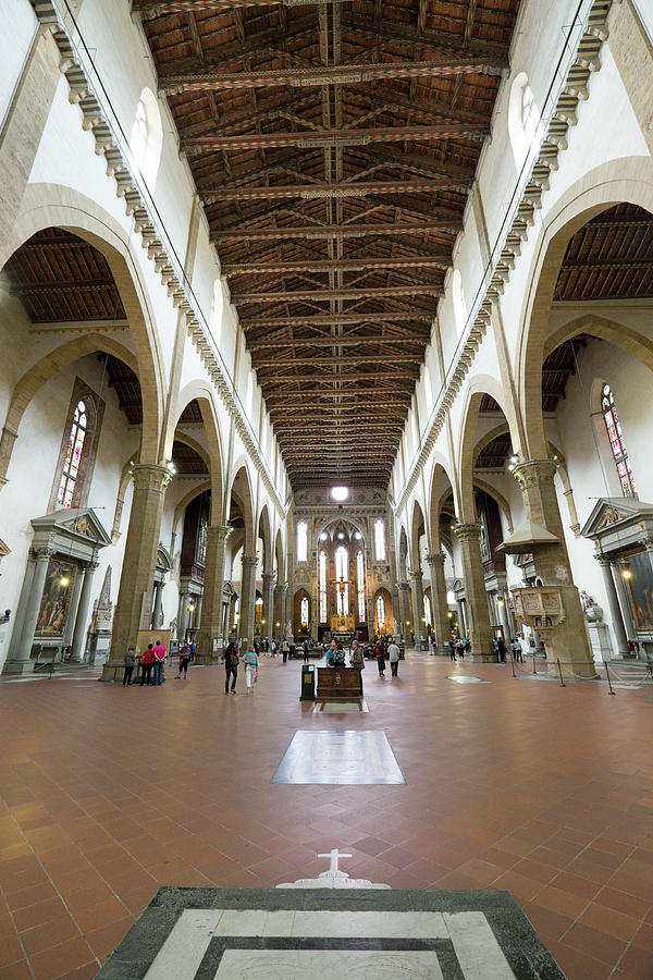 Basilica of Santa Croce Florence Photograph by David L Moore