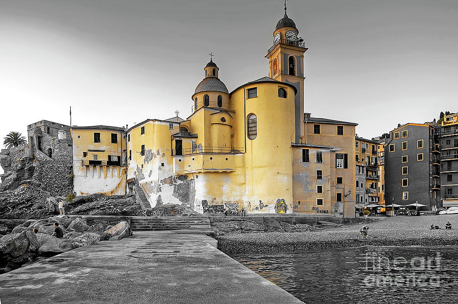 Basilica of Santa Maria Assunta - Camogli - Italy Photograph by Paolo Signorini