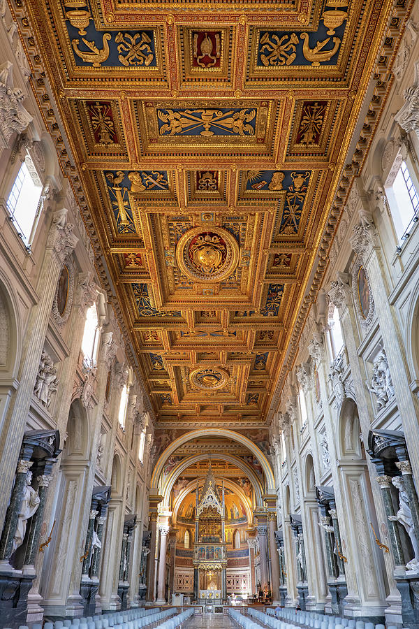 Basilica of St John Lateran Interior In Rome Photograph by Artur Bogacki