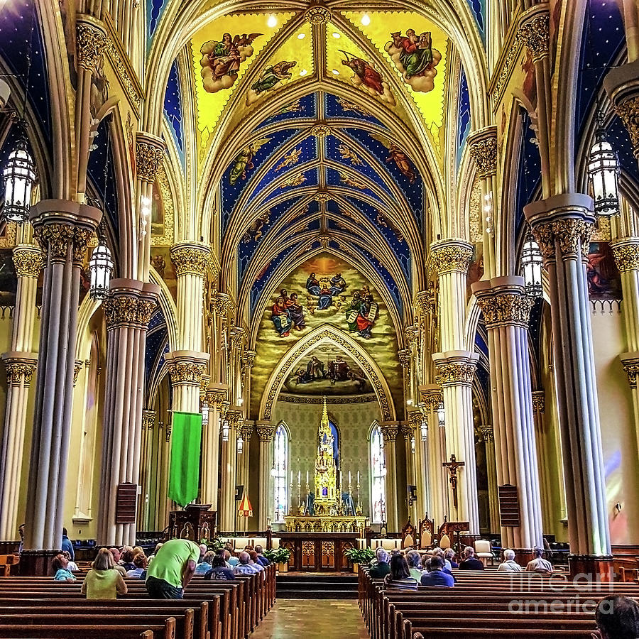 Basilica Of The Sacred Heart, U. Of Notre Dame Photograph by S Jamieson ...