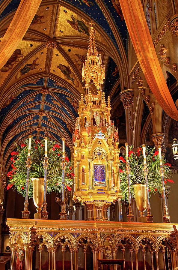 Basilica of the Sacred Heart Tabernacle Photograph by Sally Weigand