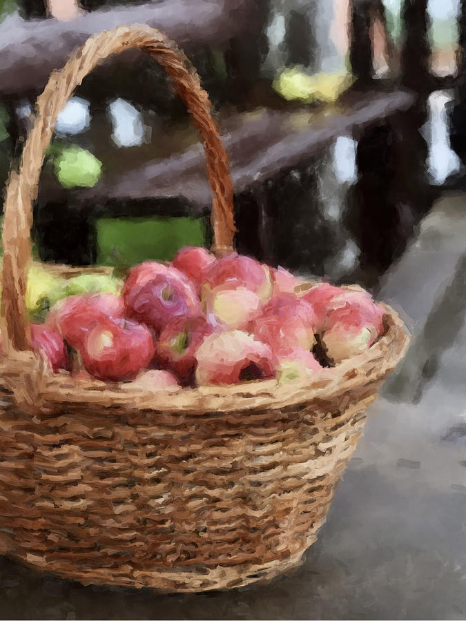 Basket of Apples Painting by Gary Arnold