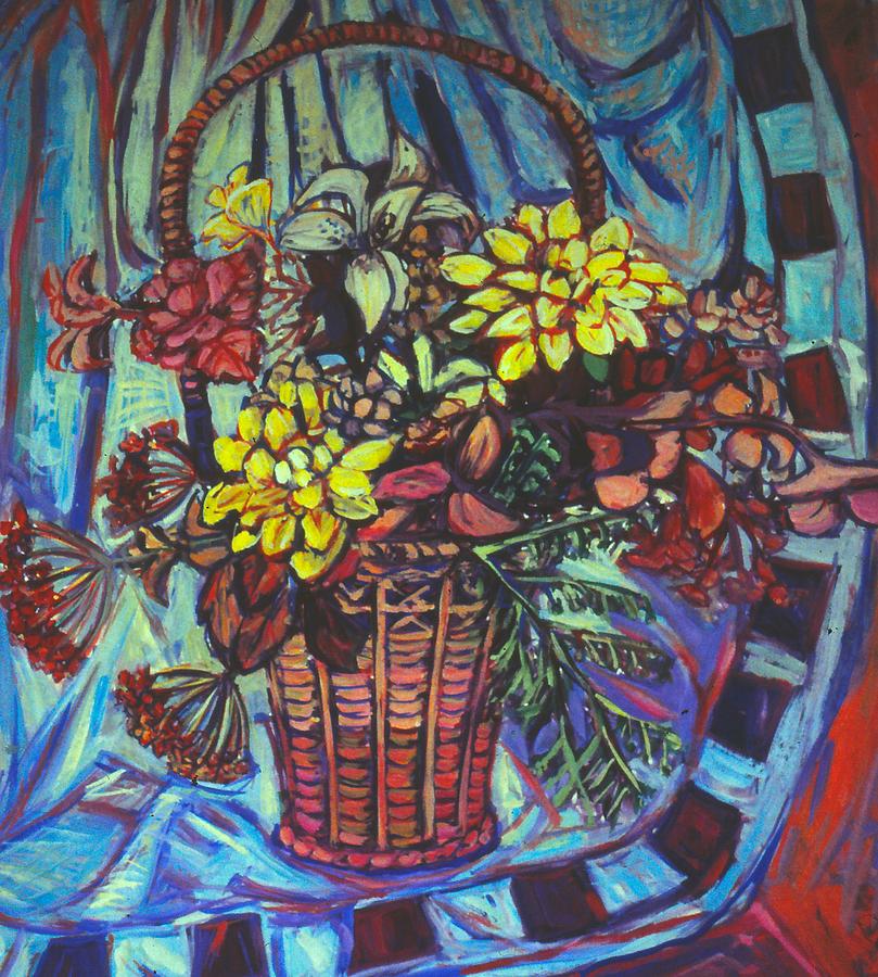 Basket of Yellow Painting by Kendall Kessler