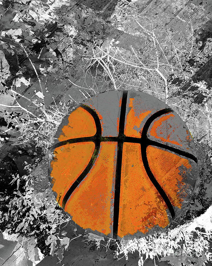 Basketball art print swoosh 168 - basketball poster art design Digital Art by TakumiPark Art America