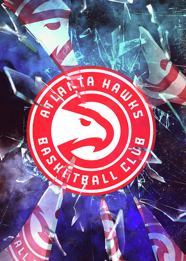 Basketball Basketball Fanart Atlanta Hawks Drawing by Leith Huber - Pixels