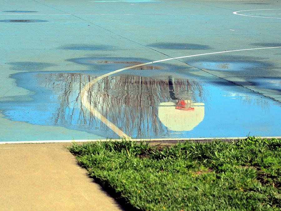 Basketball Court Reflection Photograph by Richard Thomas