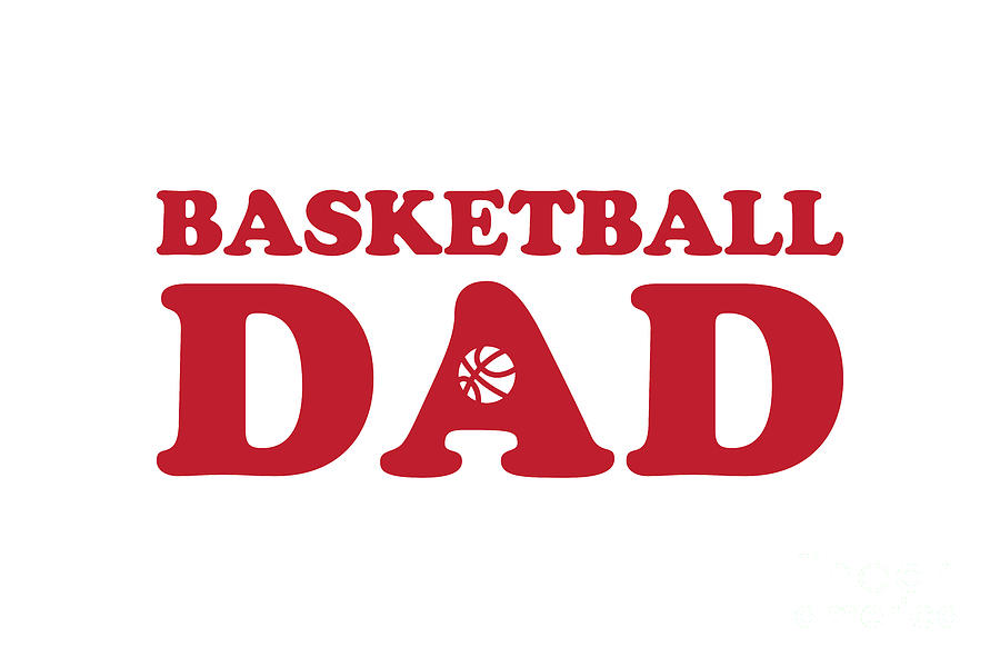 Basketball Dad Red Digital Art