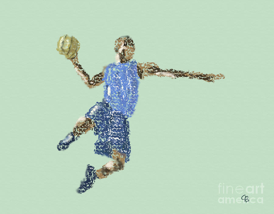 #Basketball #Jump Digital Art by Arlene Babad