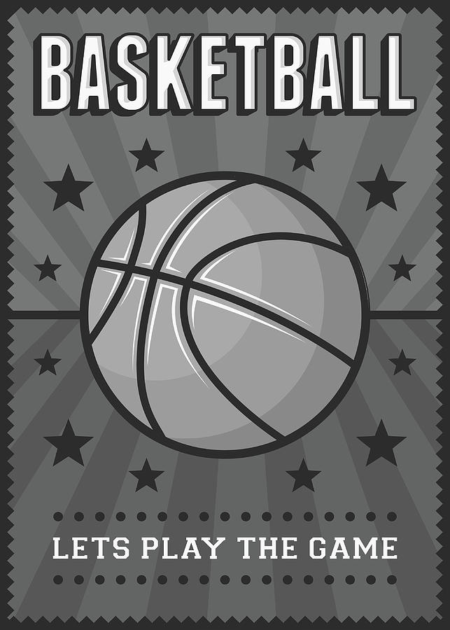 Basketball Lets Play The Game Digital Art by Riza Ldi - Fine Art America